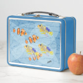 Lunch Box Boîte À Déjeuner : École De Poisson Tropical (En situation)