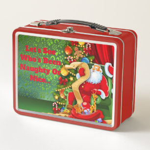 Lunch Box Boîte à déjeuner en métal de Noël