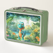 Lunch Box Boîte à déjeuner en métal Dinosaur (Devant)