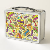 Lunch Box Boîte à déjeuner en métal Retro Pop Art (Dos)