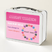 Lunch Box Boîte à lunch Alerte allergique (Dos)