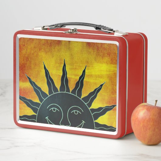 Lunch Box Boîte à lunch au soleil souriant (En situation)