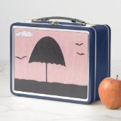 Lunch Box Boîte à lunch avec conception de parapluie de plag (En situation)