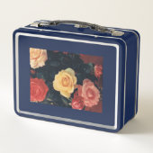 Lunch Box Boîte à lunch avec design floral (Dos)