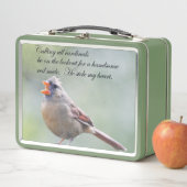 Lunch Box Boîte à lunch cardinale masculine et féminine (En situation)