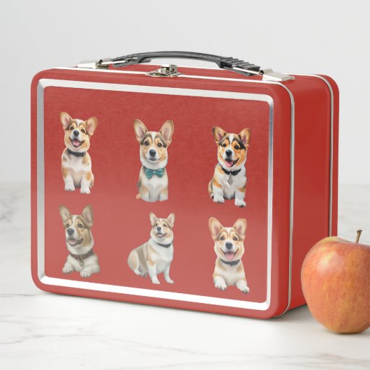 Lunch Box Boîte à lunch Corgi (En situation)