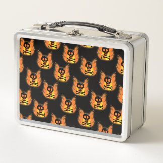 Lunch Box Boîte à lunch crâne flamboyant