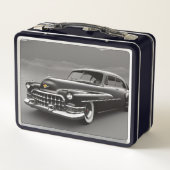 Lunch Box Boîte à lunch en métal automobile 1950 (Dos)