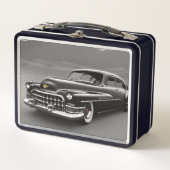 Lunch Box Boîte à lunch en métal automobile 1950 (Devant)
