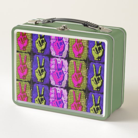 Lunch Box Boîte à lunch en métal de paix (Devant)