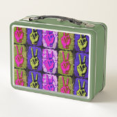 Lunch Box Boîte à lunch en métal de paix (Dos)