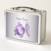 Lunch Box Boîte à lunch en métal de poisson violet (Devant)