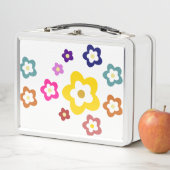 Lunch Box Boîte à lunch en métal floral (En situation)