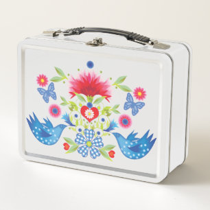 Lunch Box Boîte à lunch en métal FolkFest