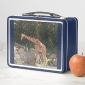 Lunch Box Boîte à lunch en métal girafe (En situation)