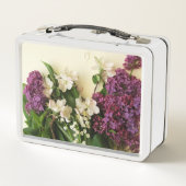 Lunch Box Boîte à lunch en métal inoxydable à fleurs de prin (Dos)