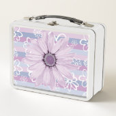 Lunch Box Boîte à lunch en métal jaune et blanc (Devant)