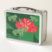 Lunch Box Boîte à lunch en métal : Lillypad avec grenouilles (Dos)