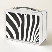 Lunch Box Boîte à lunch en métal personnalisé - Zebra Print (Dos)