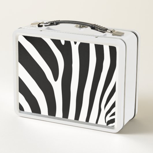 Lunch Box Boîte à lunch en métal personnalisé - Zebra Print (Dos)