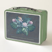 Lunch Box Boîte à lunch Hawaiian Protea et Monstera Retro (Dos)