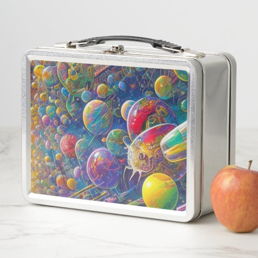 Lunch Box Boîte à lunch inoxydable Space Race (En situation)