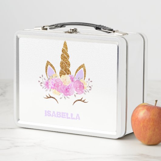 Lunch Box Boîte à lunch isolée pour filles mignonne et étanc (En situation)