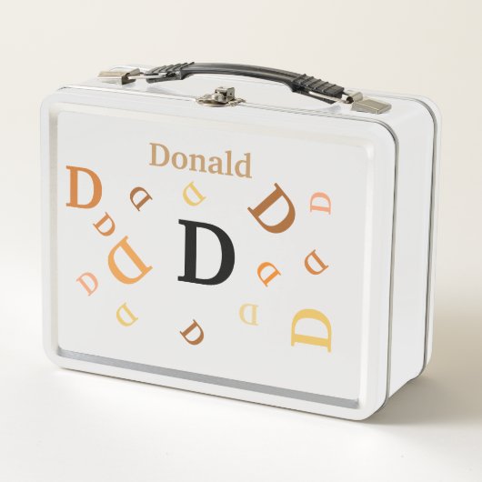 Lunch Box Boîte à lunch - Lettres mélangées en orange (Devant)