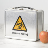 Lunch Box Boîte à lunch métallique d'avertissement de risque (En situation)