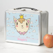 Lunch Box Boîte à lunch monogramme Cute Cat (En situation)