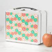 Lunch Box Boite à lunch Motif pour points ovales rétro (En situation)