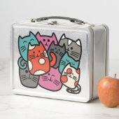 Lunch Box Boîte à lunch Neko Cats (En situation)