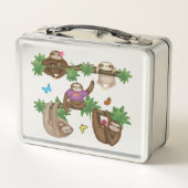 Lunch Box Boîte à lunch personnalisée Stanley Sloth (violet) (Dos)