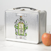 Lunch Box Boîte à Repas Li Nom et Blason (En situation)