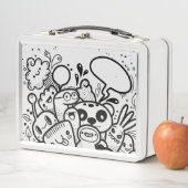 LUNCH BOX BOÎTE À REPAS MONSTRE HEUREUX (En situation)