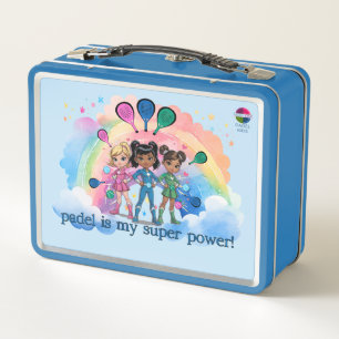 Lunch Box BOÎTE À REPAS PADEL - SUPERHÉROÏNES PADEL en BLEU