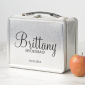Lunch Box Boîte cadeau moderne personnalisée Bridesmaitres e (En situation)