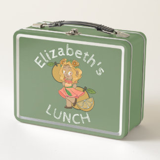 Lunch Box Boîte de déjeuner de texte personnalisée avec Chib