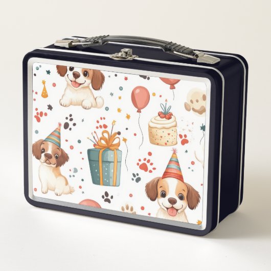Lunch Box Boite de déjeuner pour chien d'anniversaire - Fest (Devant)