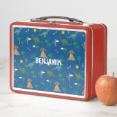 Lunch Box BOÎTE DE DÉJEUNER ROUGE DE DINOSAUR customisé (En situation)