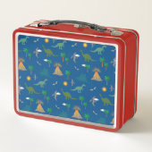 Lunch Box BOÎTE DE DÉJEUNER ROUGE DE DINOSAUR customisé (Dos)