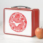 Lunch Box Boite de dragon chinois Vintage (En situation)