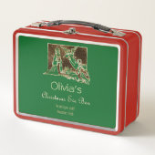 Lunch Box Boîte de nuit de Noël Scène de la Nativité Rouge V (Devant)