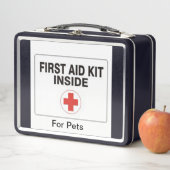 Lunch Box Boîte de premiers soins pour animaux de compagnie (En situation)