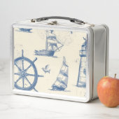 Lunch Box Boîte de rangement alimentaire en métal avec détai (En situation)