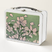 Lunch Box Boîte métallique à cascade de fleurs roses (Devant)
