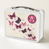 Lunch Box Boîtes à Repas - Boîte à Repas Violette avec Papil (Dos)