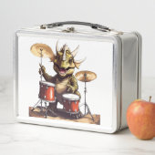 Lunch Box Boîtier Dino-Mite Drummer Metal (En situation)