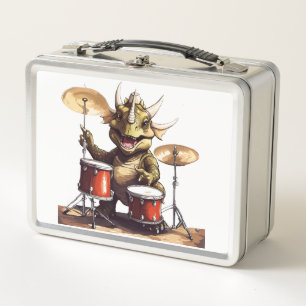Lunch Box Boîtier Dino-Mite Drummer Metal