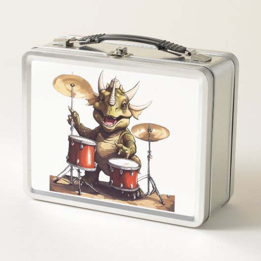 Lunch Box Boîtier Dino-Mite Drummer Metal (Devant)